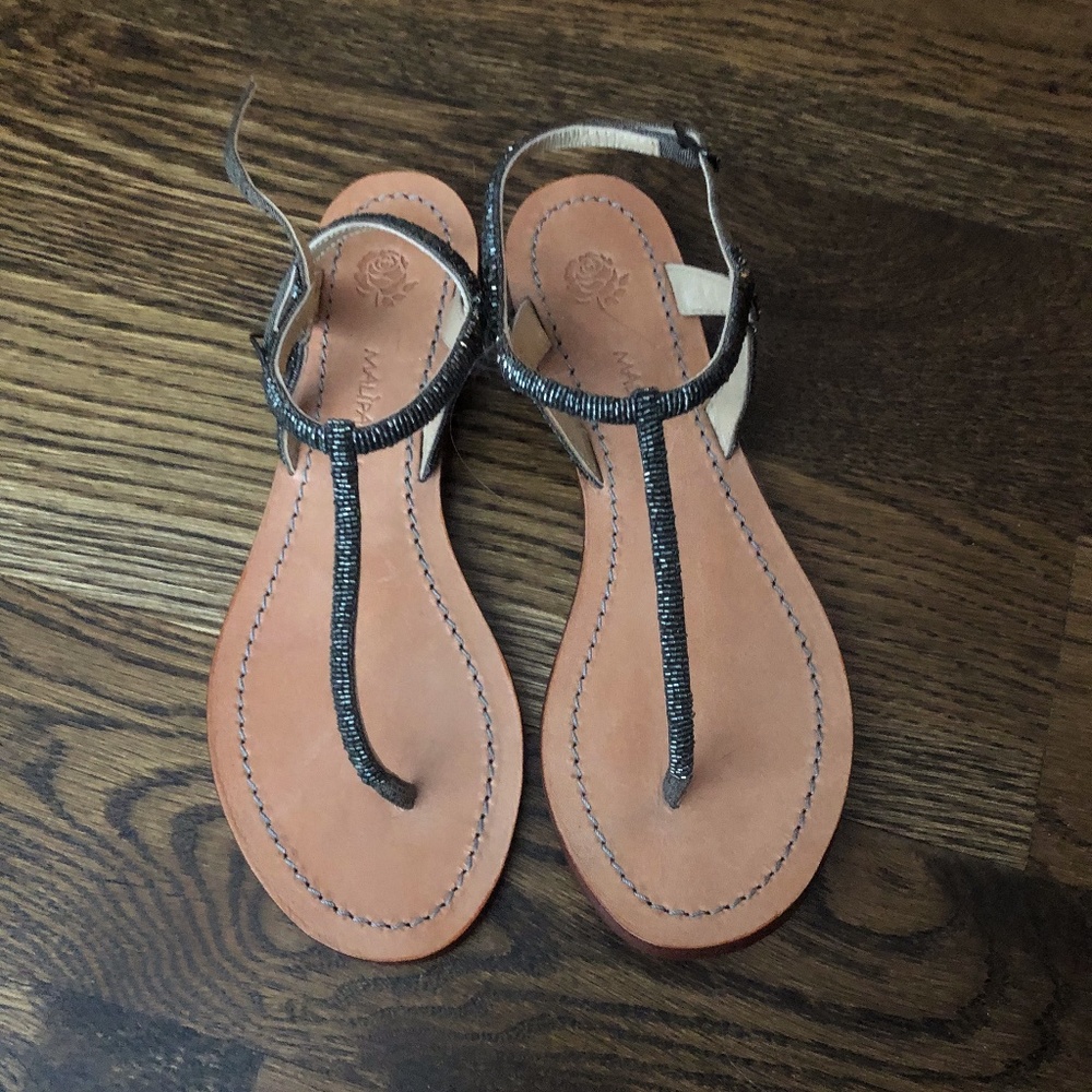 Brand New Hand-Beaded Maliparmi Sandals 6.5